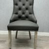 Majestic Hudson Grey PU Leather Dining Chair - ASR Interiors