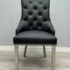 Majestic Hudson Grey PU Leather Dining Chair - ASR Interiors
