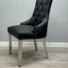 Majestic Midnight Black PU Leather Dining Chair - ASR Interiors