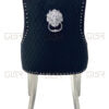 Majestic Black Velvet Dining Chair - ASR Interiors