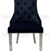 Majestic Black Velvet Dining Chair - ASR Interiors