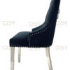 Majestic Black Velvet Dining Chair - ASR Interiors