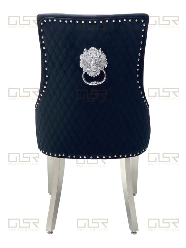 Majestic Black Velvet Dining Chair - ASR Interiors