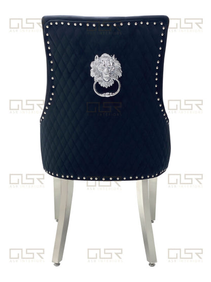 Majestic Black Velvet Dining Chair - ASR Interiors