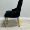 Majestic Black Gold Ring Knocker Chair - ASR Interiors