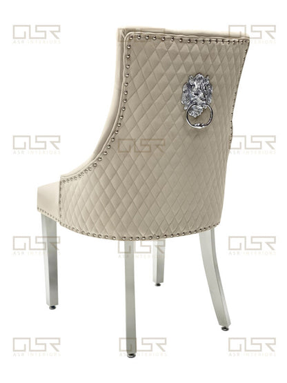 Majestic Mink Velvet Dining Chair - ASR Interiors
