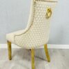 Majestic Mink Gold Ring Knocker Chair - ASR Interiors