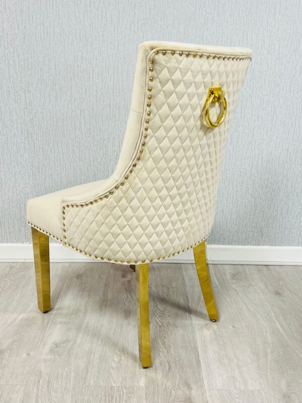 Majestic Mink Gold Ring Knocker Chair - ASR Interiors