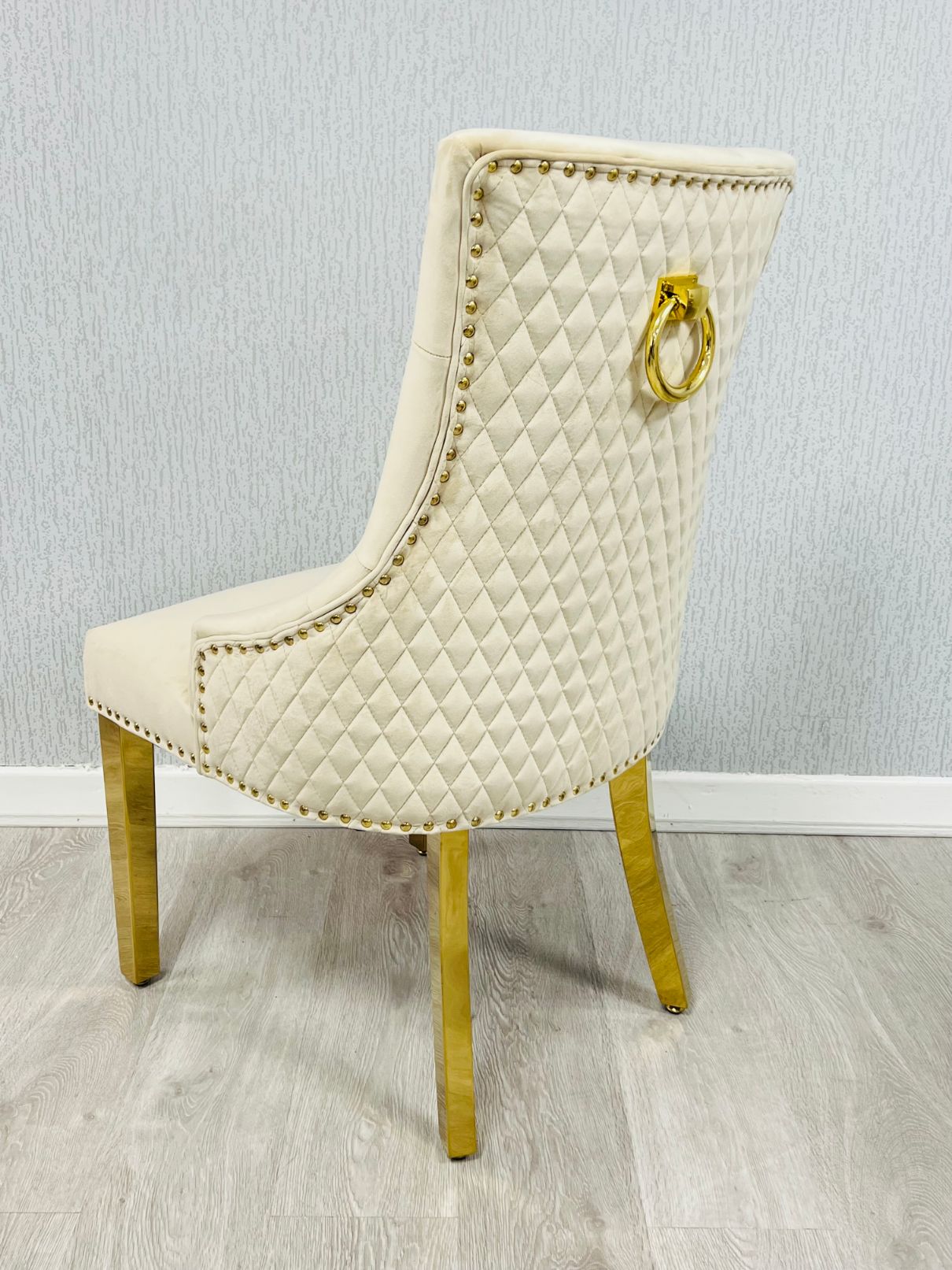 Majestic Mink Gold Ring Knocker Chair - ASR Interiors