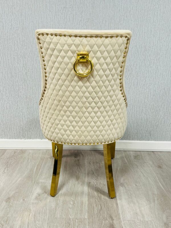 Majestic Mink Gold Ring Knocker Chair - ASR Interiors