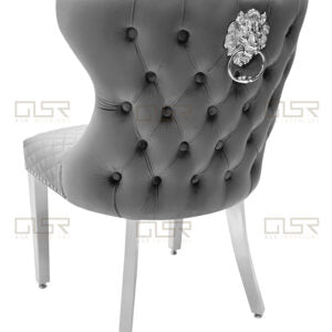 Valentino Mink Velvet Dining Chair - ASR Interiors