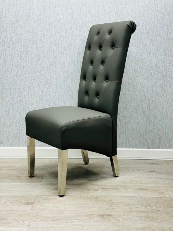 Sofia Grey PU Chair - ASR Interiors