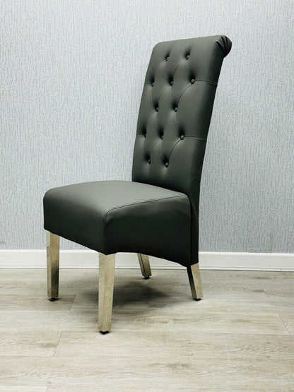 Sofia Grey PU Chair - ASR Interiors