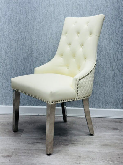 Majestic Cream PU Chair - ASR Interiors