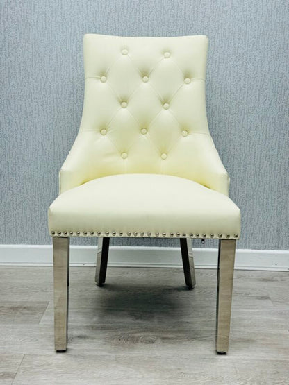 Majestic Cream PU Chair - ASR Interiors