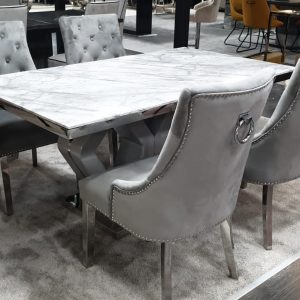 Windsor Cream & Gold Dining Chair - ASR Interiors