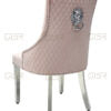 Majestic Pink Velvet Dining Chair - ASR Interiors