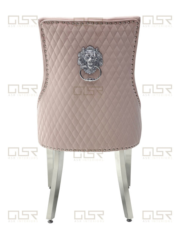 Majestic Pink Velvet Dining Chair - ASR Interiors
