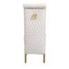 Sofia Cream & Gold Square Knocker Dining Chair - ASR Interiors