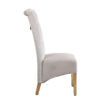 Sofia Cream & Gold Square Knocker Dining Chair - ASR Interiors