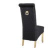 Sofia Black & Gold Square Knocker Dining Chair - ASR Interiors