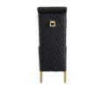Sofia Black & Gold Square Knocker Dining Chair - ASR Interiors