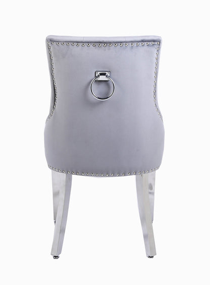 Valencia Light Grey Dining Chair - ASR Interiors
