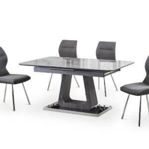 Zermatt Extendable Dining Table(160 - 200) (Grey Ceramic) - ASR Interiors