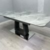 Zermatt Extendable Dining Table(160 - 200) (Grey Ceramic) - ASR Interiors