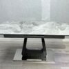 Zermatt Dining Chair (Grey PU with Grey Fabric) - ASR Interiors