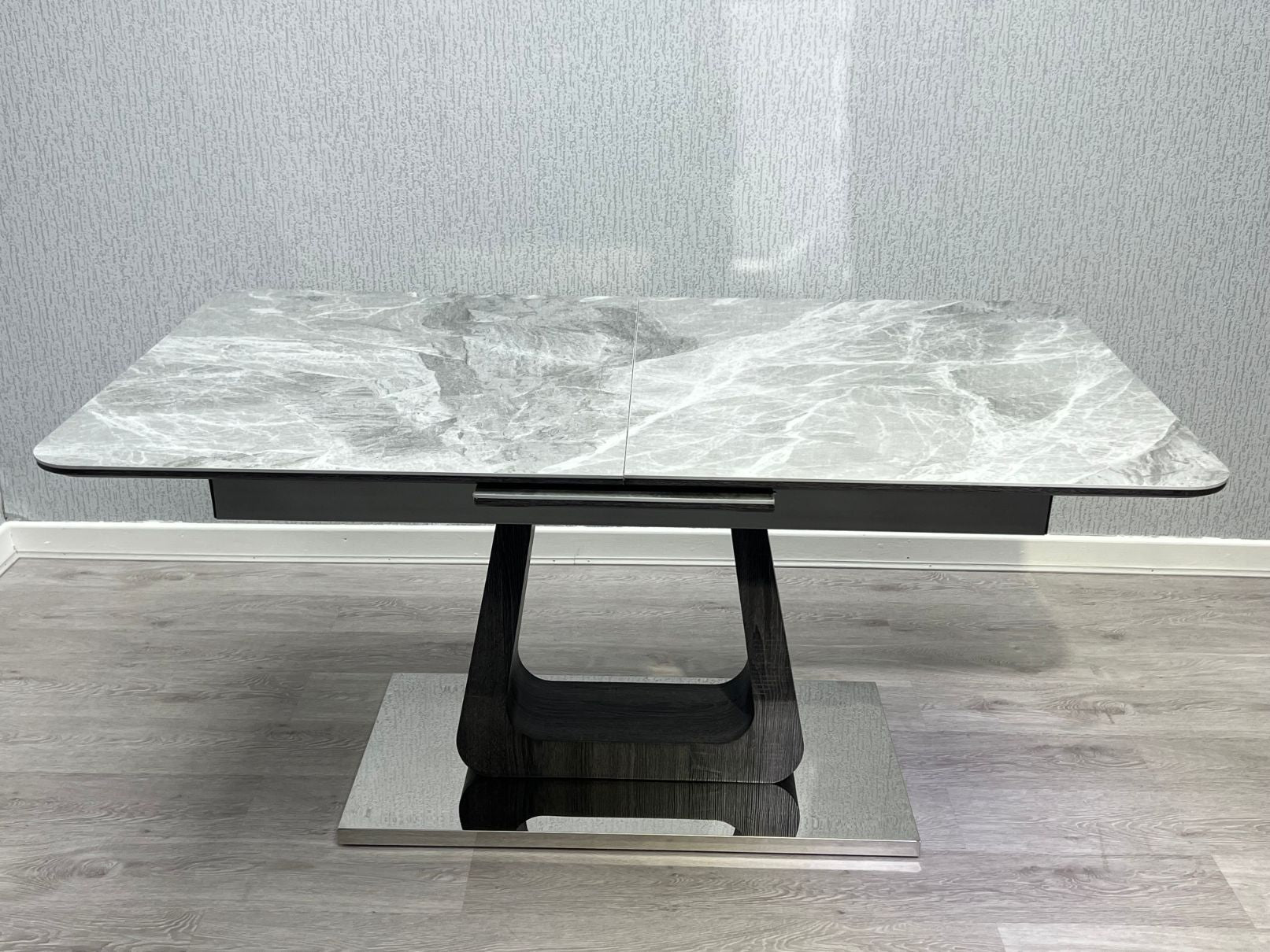 Zermatt Extendable Dining Table(160 - 200) (Grey Ceramic) - ASR Interiors