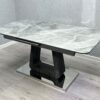 Zermatt Extendable Dining Table(160 - 200) (Grey Ceramic) with 6 Zermatt Chairs - ASR Interiors