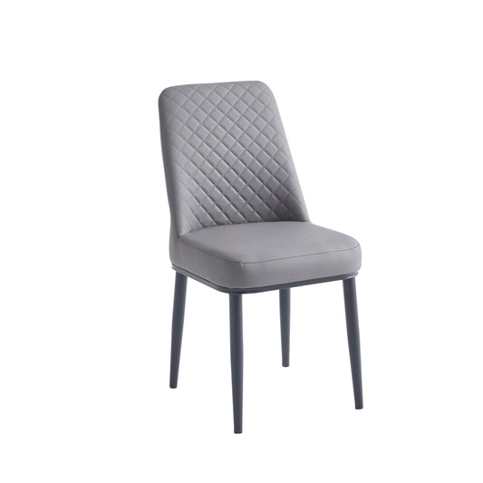 Oxford Grey PU Dining Chair - ASR Interiors