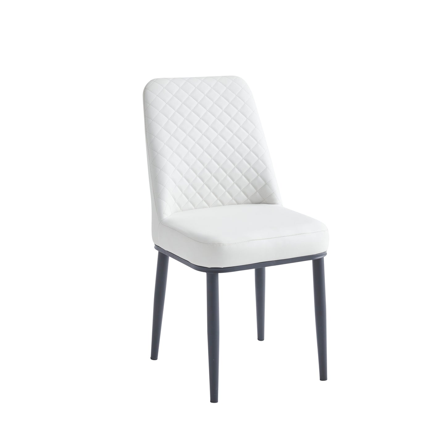 Oxford White PU Dining Chair - ASR Interiors
