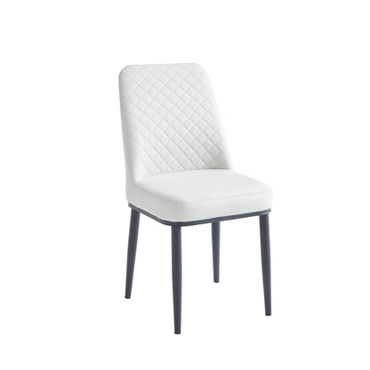 Oxford White PU Dining Chair - ASR Interiors