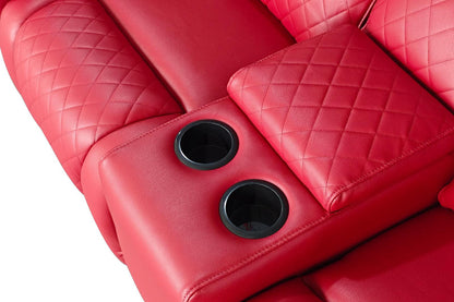 Florence Cinema Sofa Red 3 Seater