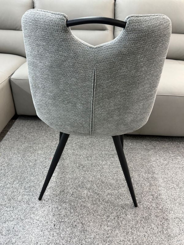 Monza Grey Fabric Dining Chair - ASR Interiors