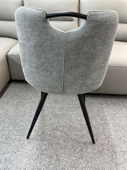 Monza Grey Fabric Dining Chair - ASR Interiors