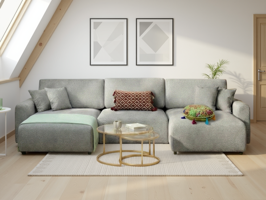 Luma Sofa Grey U Shape Corner