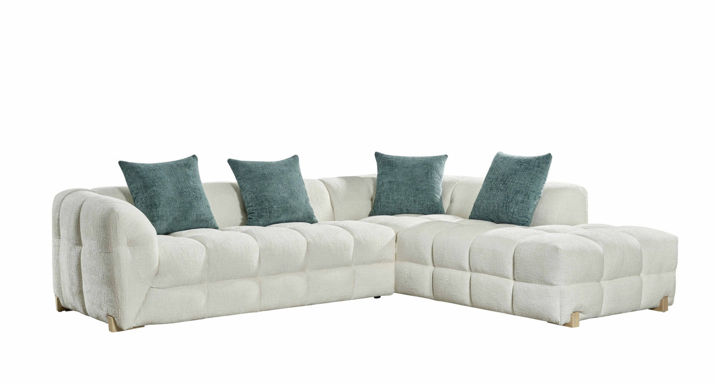 Genoa Sofa Beige Right Hand