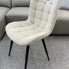 Monza Beige Fabric Dining Chair - ASR Interiors