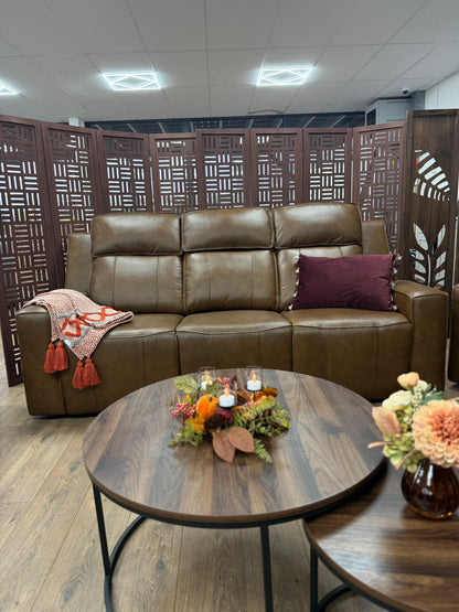 Barcelona Electric Recliner Sofa Brown 3+2 Set