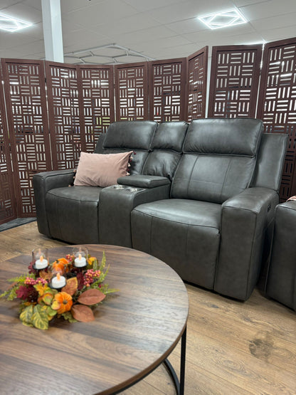 Barcelona Electric Recliner Sofa Grey 3+2 Set