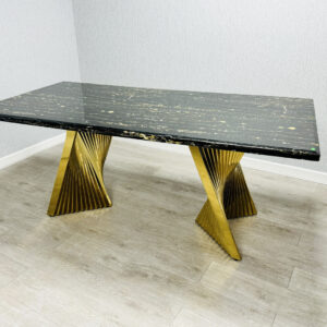 Vegas Cream Gold Dining Chair - ASR Interiors