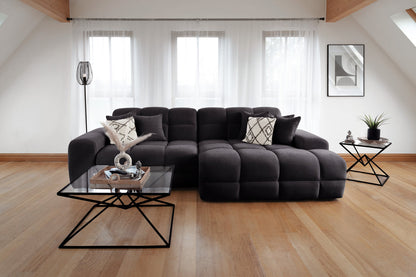 Jacob Sofa Black Right Hand Facing Corner