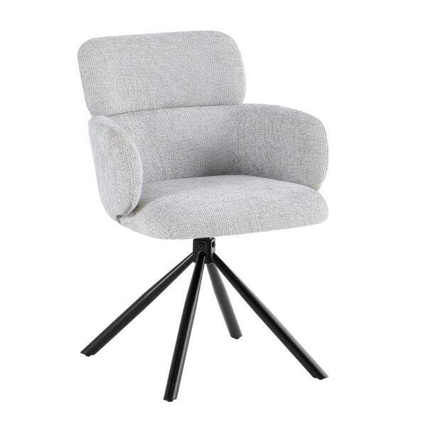 Tuscany Grey 360 Swivel Chair - ASR Interiors