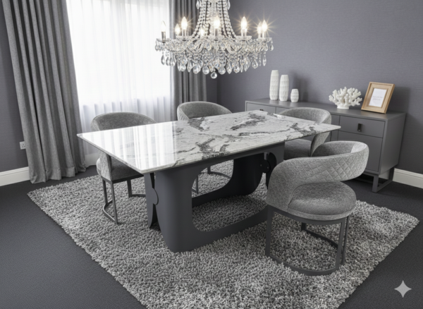Lina Grey Dining Chair - ASR Interiors