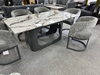 Lina Grey Dining Chair - ASR Interiors