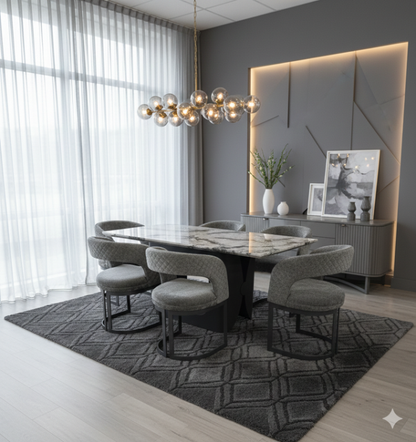 Lina Grey Dining Chair - ASR Interiors