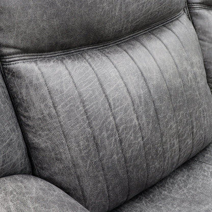 Leon Electric Recliner Sofa Grey 2 Seater